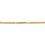 Gourmette en vermeil maille gourmette 4mm diamant� etoile - 18cm