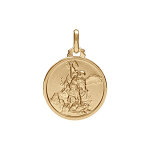 Mdaille en vermeil saint - michel 18mm