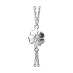 Parure de main en argent avec trèfle à 4 feuilles au croisement 15 cm + 2. 5 cm de rallonge Parure de main en argent avec trèfle à 4 feuilles au croisement 15 cm + 2. 5 cm de rallonge