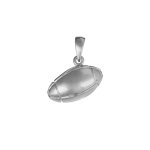 Pendentif en argent ballon de rugby petit modle