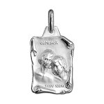 Pendentif en argent brillant parchemin zodiaque gmeaux