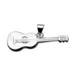 Pendentif en argent guitare s�che