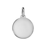 Pendentif en argent mdaille  graver moyen modle - plaque prestige