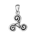 Pendentif en argent patin triskel celte