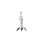Pendentif en argent platin grand modle trident camarguais et fer  cheval