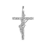 Pendentif en argent rhodié croix rock - longueur 33mm Pendentif en argent rhodié croix rock - longueur 33mm