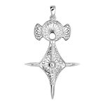 Pendentif en argent rhodi croix du sud
