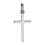 Pendentif croix en argent rhodi simple petit modle