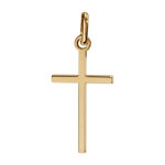Pendentif croix en plaqué or lisse et plate petit modèle Pendentif croix en plaqué or lisse et plate petit modèle
