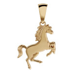 Pendentif en plaqu or cheval qui saute