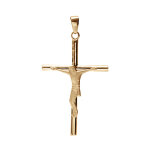 Pendentif en plaqué or croix avec christ 34 x 22mm Pendentif en plaqué or croix avec christ 34 x 22mm
