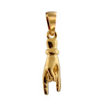Pendentif en plaqué or main porte bonheur italien Pendentif en plaqué or main porte bonheur italien
