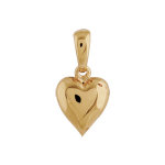 Pendentif en plaqu or petit coeur bomb