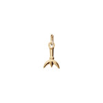 Pendentif en plaqu or platin petit modle trident camarguais et fer  cheval