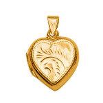 Pendentif en vermeil cassolette coeur ouvrag - possibilit d'insrer 1 ou 2 photos droite et gauche