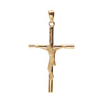 Pendentif en vermeil croix avec christ 34 x 22mm Pendentif en vermeil croix avec christ 34 x 22mm