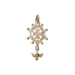 Pendentif croix huguenote en vermeil petit modle