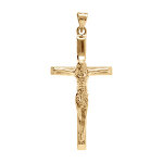 Pendentif en vermeil j�sus christ sur croix - 30mm x 15mm