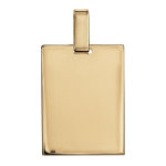 Pendentif en vermeil plaque g. i. rectangulaire à graver - dimensions 19mm x 25mm - plaque prestige Pendentif en vermeil plaque g. i. rectangulaire à graver - dimensions 19mm x 25mm - plaque prestige