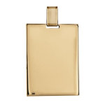 Pendentif en vermeil plaque g. i. rectangulaire  graver - dimensions 39mm x 29mm - plaque prestige