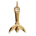 Pendentif en vermeil trident camarguais et fer � cheval - dim 24 x 15 mm