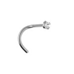 Piercing de nez en acier un oxyde blanc Piercing de nez en acier un oxyde blanc