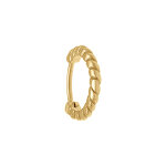 Piercing oreille en acier dor anneau torsad hlix, tragus, daith, rook