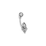 Piercing oreille en acier rook et arcade oxyde blanc Piercing oreille en acier rook et arcade oxyde blanc