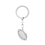 Porte clef en acier ballon de rugby xv possibilit prnom  graver