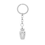 Porte clef en acier porte poudre forme d'une urne Porte clef en acier porte poudre forme d'une urne