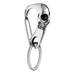 Porte clef en acier tte de mort