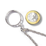 Porte - clef porte pice en argent diamtre 23, 5mm