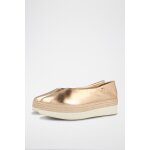 Ballerines compenses 45361 en cuir de mouton - cuivr