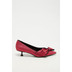 Ballerines  talons en cuir rouge - what for