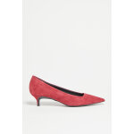Ballerines  talons en nubuck code rouge