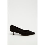 Ballerines  talons en nubuck noir - what for