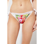Bas de maillot blanc et fuchsia - calzedonia