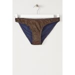 Bas de maillot bleu marine et doré Bas de maillot bleu marine et doré