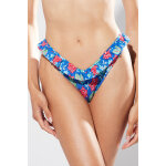 Bas de maillot bleu roi et rouge - calzedonia