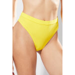 Bas de maillot taille haute jaune - calzedonia