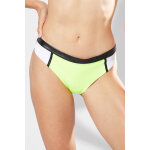 Bas de maillot vert citron et noir - calzedonia