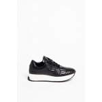 Baskets en cuir de veau nappa noir