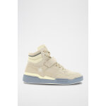 Baskets montantes en cuir beige