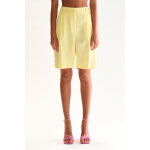 Bermuda taille haute jaune chin�