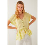Blouse asymtrique jaune