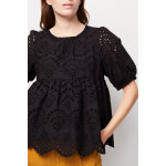 Blouse en broderie anglaise noir