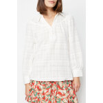 Blouse � carreaux blanc