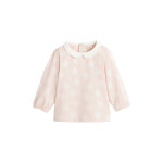 Blouse en coton biologique rose - obabi