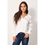 Blouse avec dtails en dentelle