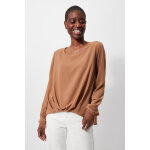 Blouse effet drap� devant